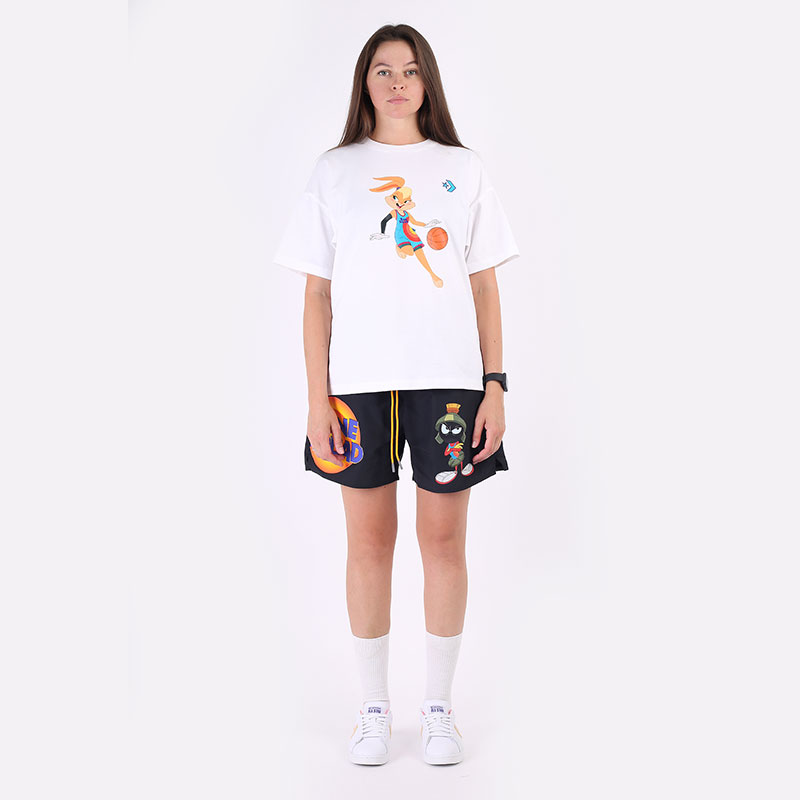 женская белая футболка Converse x Space Jam: A New Legacy `Lola` Tee 10023070102 - цена, описание, фото 7